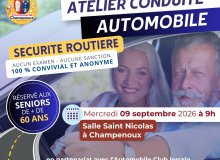 Atelier conduite automobile seniors